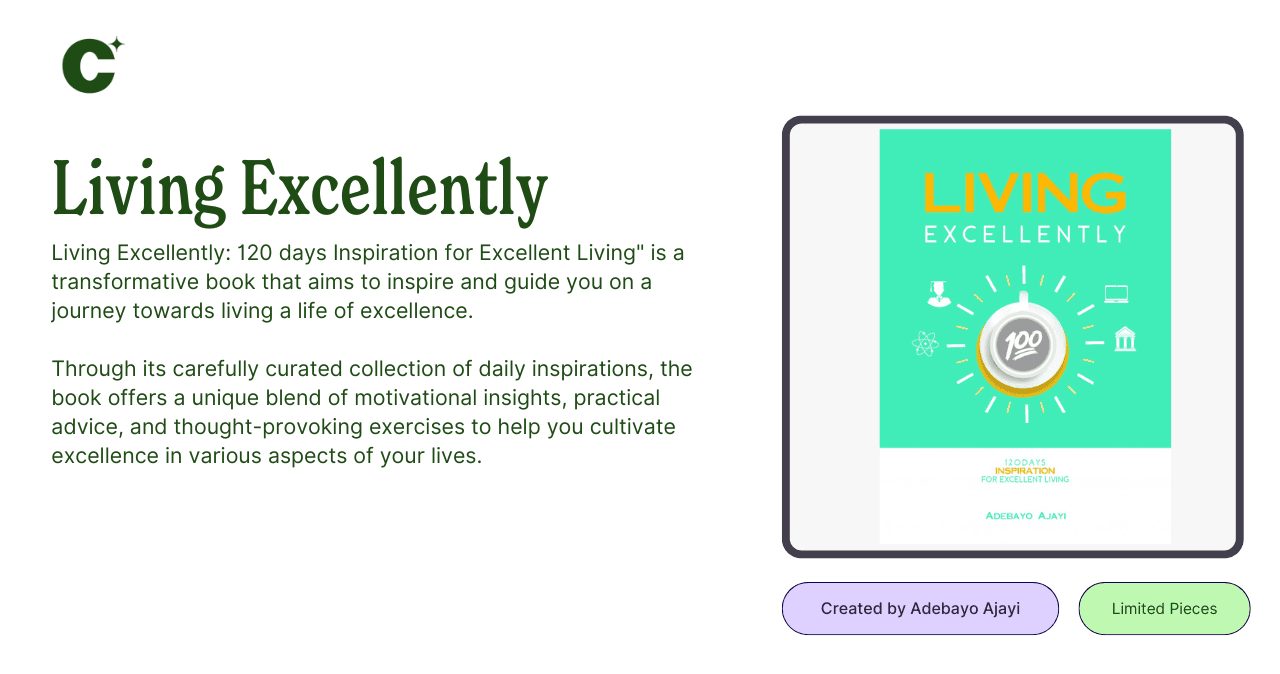 Living Excellently- 120 days Inspiration for Excellent Living